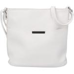 Dámské Elegantní kabelky Bella Belly v bílé barvě v elegantním stylu z koženky s vnitřním organizérem ve slevě 