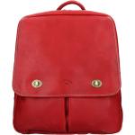 Dámské Kožené batohy Katana v červené barvě v elegantním stylu z kůže ve slevě 