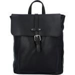 Dámské Městské batohy Delami Vera Pelle v černé barvě v elegantním stylu z kůže 