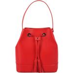 Kožené kabelky Italy v červené barvě v elegantním stylu z kůže s vnitřním organizérem 