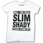 Eminem Real Slim Shady Stand Up Juniors White Merch Unisex trička