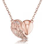 Dámské Stříbrné náhrdelníky Engelsrufer v růžové barvě z růžového zlata k Valentýnu 