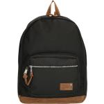 Pánské Studentské batohy Enrico Benetti v černé barvě v elegantním stylu s kapsou na notebook o objemu 22 l pro věk pro středoškoláky a teenagery 