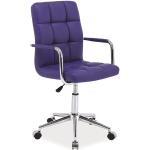 Kancelářské židle Signal ve fialové barvě z polyuretanu s kolečky 