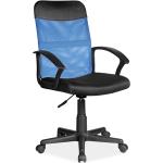 Kancelářské židle Signal v černé barvě z plastu s kolečky 