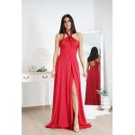 Dámské Plesové šaty v červené barvě z polyesteru ve velikosti S 