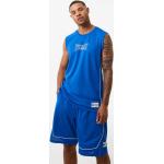 Pánské Basketbalové dresy EVERLAST Prodyšné v modré barvě v moderním stylu z polyesteru ve velikosti L bez rukávů ve slevě 