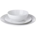 Sady talířů v bílé barvě z porcelánu vhodné do myčky nadobí 12 ks v balení sety 