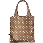 Nákupní tašky Fabrizio v hnědé barvě s puntíkovaným vzorem 
