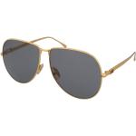 Dámské Designer Sluneční brýle Fendi ve zlaté barvě v elegantním stylu 