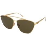 Dámské Designer Cat Eye sluneční brýle Fendi ve zlaté barvě v elegantním stylu 