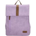 Pánské Kožené batohy ve fialové barvě v elegantním stylu z polyuretanu ve slevě 