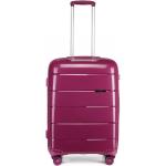 Pánské Plastové kufry ve fialové barvě v elegantním stylu s teleskopickou rukojetí ve slevě 