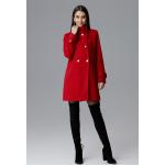 Dámské Kabáty Figl v červené barvě v elegantním stylu z polyesteru ve velikosti L ve slevě na podzim 