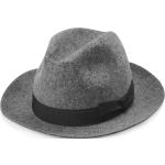 Pánské Fedora klobouky Fawler v šedé barvě z vlny 