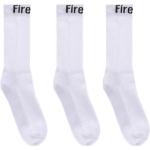 Pánské Sportovní ponožky Firetrap v bílé barvě ve slevě 