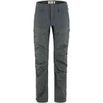 Dámské Outdoorové kalhoty FJÄLLRÄVEN v šedé barvě ze síťoviny ve velikosti XXL ve slevě 