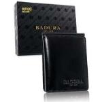 FPrice BADURA Malá černá kožená peněženka ONE SIZE