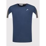Pánská  Tenisová trička Head Club v modré barvě ze syntetiky ve velikosti S 
