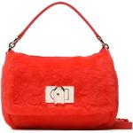 Dámské Luxusní kabelky FURLA Furla v červené barvě z látky ve slevě 