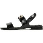 Dámské Kožené sandály FURLA Furla v černé barvě z kůže ve velikosti 36 ve slevě na léto 