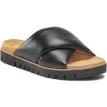 Dámské Kožené pantofle Gabor v černé barvě z kůže ve velikosti 38 na léto 