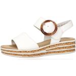 Dámské Kožené sandály Gabor v bílé barvě z kůže ve velikosti 40 ve slevě na léto 