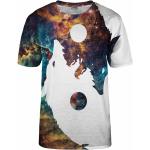 Dámská  Trička s potiskem s vesmírným vzorem z polyesteru ve velikosti XXL plus size 