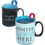 Game Of Thrones - Hrnek Winter Is Here s potiskem, který se pod vlivem tepla mění - Šálek - modrá cerná
