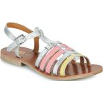 Dětské Sandály GBB ve stříbrné barvě ve velikosti 34 s výškou podpatku do 3 cm na léto 