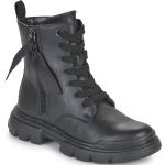 Dětské Kožené kotníkové boty Geox v černé barvě ve velikosti 35 s výškou podpatku do 3 cm 