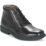 Dětské Kožené kotníkové boty Geox v černé barvě ve velikosti 34 s výškou podpatku do 3 cm 
