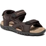 Pánské Kožené sandály Geox v hnědé barvě z koženky ve velikosti 45 veganské na léto 