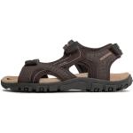 Pánské Kožené sandály Geox v hnědé barvě z koženky ve velikosti 43 veganské na léto 
