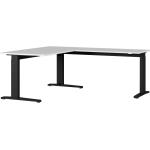 Rohové stoly v šedé barvě v moderním stylu s nastavitelnou výškou lakované 