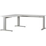Rohové stoly v šedé barvě v moderním stylu s nastavitelnou výškou lakované 