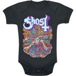 Dětská body Ghost v černé barvě ve velikosti 9 měsíců 