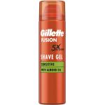 Pánské Gely na holení Gillette Fusion o objemu 200 ml s přísadou mandlový olej pro citlivou pleť 