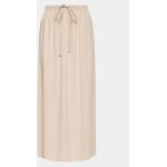 Dámské Dlouhé sukně v béžové barvě z viskózy ve velikosti XXL maxi ve slevě plus size 