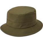 Pánské Bucket klobouky Fawler v olivové barvě z bavlny 