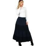 Dámské Dlouhé sukně Glara v ležérním stylu z bavlny ve velikosti XXL maxi s volány plus size 