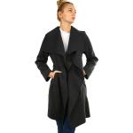 Dámské Kabáty Glara v minimalistickém stylu z polyesteru ve velikosti M s dlouhým rukávem s páskem na jaro 