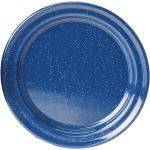 Mělké talíře GSI outdoors v modré barvě ze smaltu 