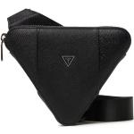 Pánské Kožené tašky přes rameno Guess v černé barvě z koženky veganské ve slevě 