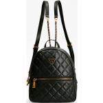 Luxusní kabelky Guess Cessily v černé barvě prošívané z polyuretanu s kapsou na mobil o objemu 5 l 