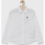 BIO Dětské košile s dlouhým rukávem Chlapecké v bílé barvě z bavlny od značky Guess z obchodu Answear.cz 