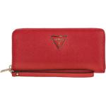 Dámské Luxusní peněženky Guess v červené barvě z polyuretanu 