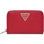 Dámské Luxusní peněženky Guess v červené barvě z polyuretanu 
