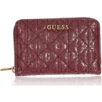 Dámské Luxusní peněženky Guess v bordeaux červené v elegantním stylu ve slevě 