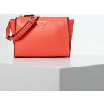 Dámské Luxusní kabelky Guess v korálově červené barvě z kůže 